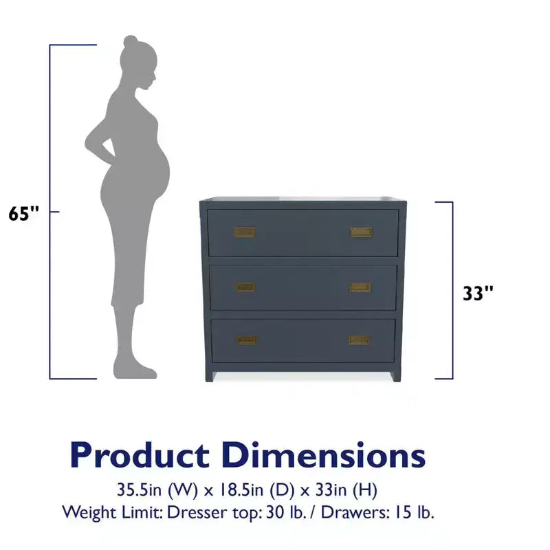 Baby Relax Miles 3-Drawer Dresser