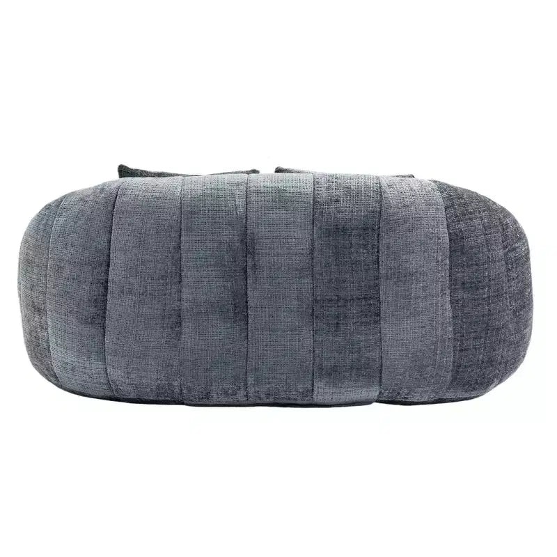 GDFStudio Anna Chenille Tufted 57.06 W Bean Bag Sofa with 2 Pillows