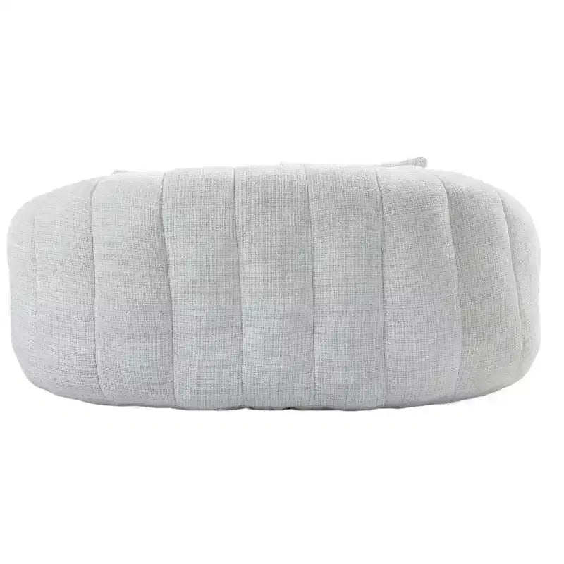 GDFStudio Anna Chenille Tufted 57.06 W Bean Bag Sofa with 2 Pillows