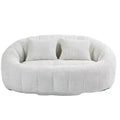 GDFStudio Anna Chenille Tufted 57.06 W Bean Bag Sofa with 2 Pillows