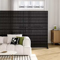 Black Galvanized Steel Fence Screen 183*120*41cm