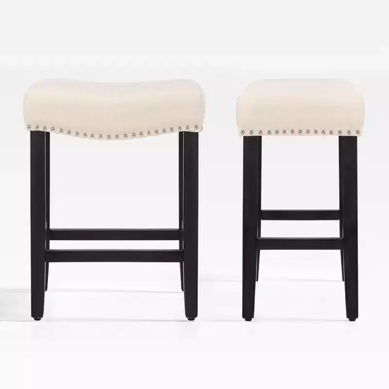 WestinTrends 29 Upholstered Saddle Seat Counter Stool