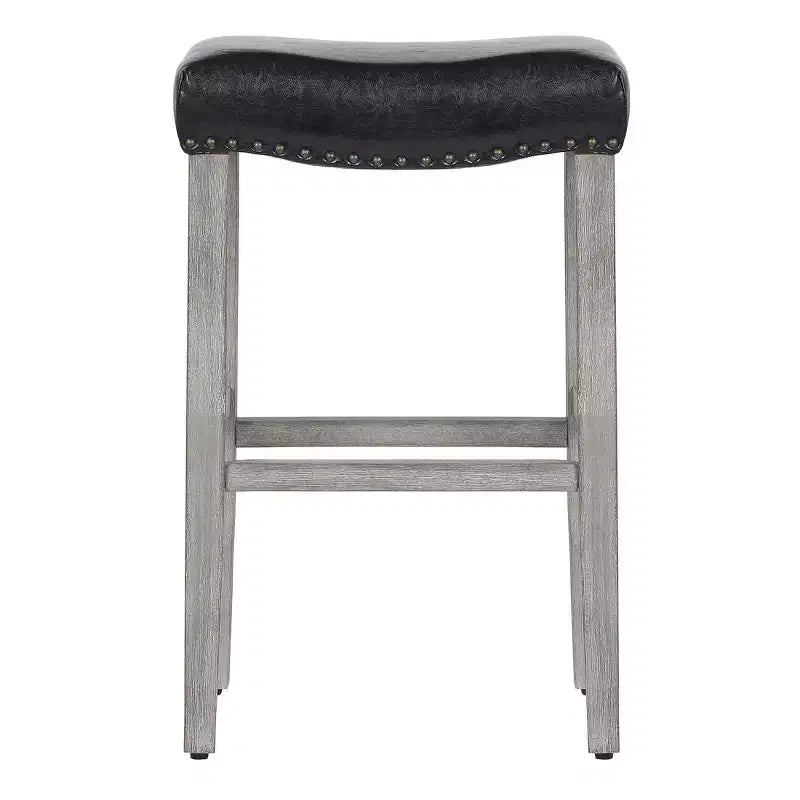 WestinTrends 29 Upholstered Saddle Seat Counter Stool