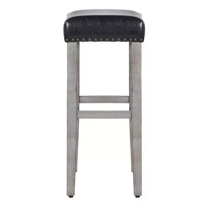 WestinTrends 29 Upholstered Saddle Seat Counter Stool