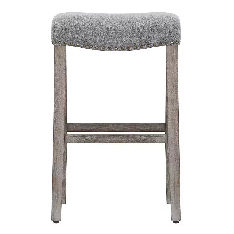 WestinTrends 29 Upholstered Saddle Seat Counter Stool