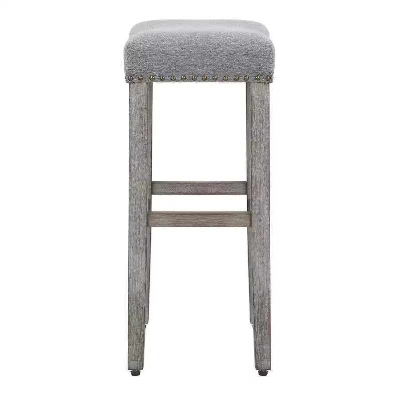 WestinTrends 29 Upholstered Saddle Seat Counter Stool