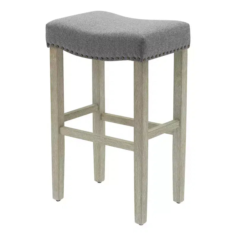 WestinTrends 29 Upholstered Saddle Seat Counter Stool