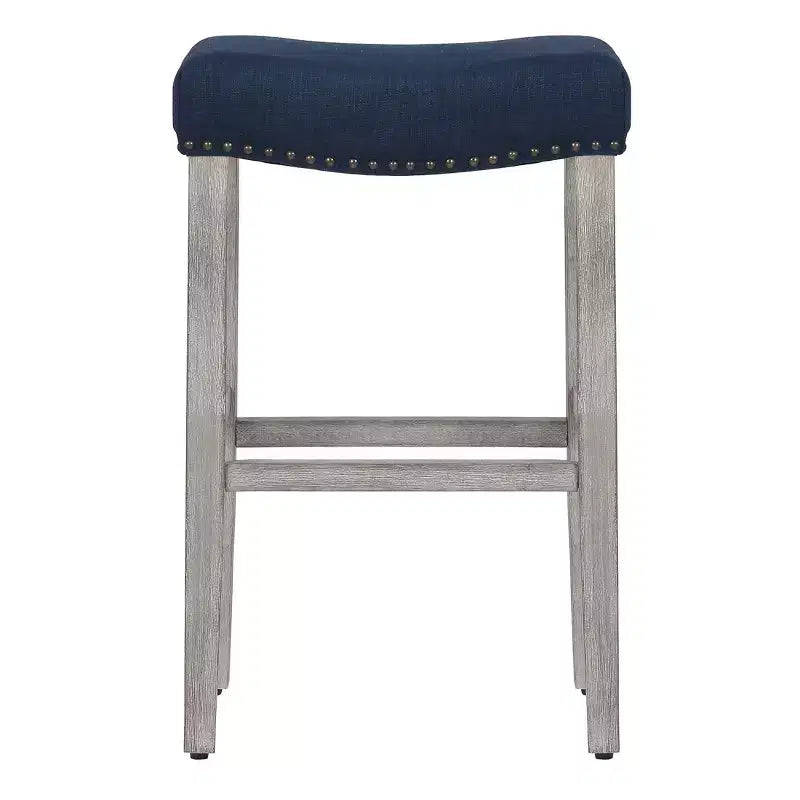 WestinTrends 29 Upholstered Saddle Seat Counter Stool
