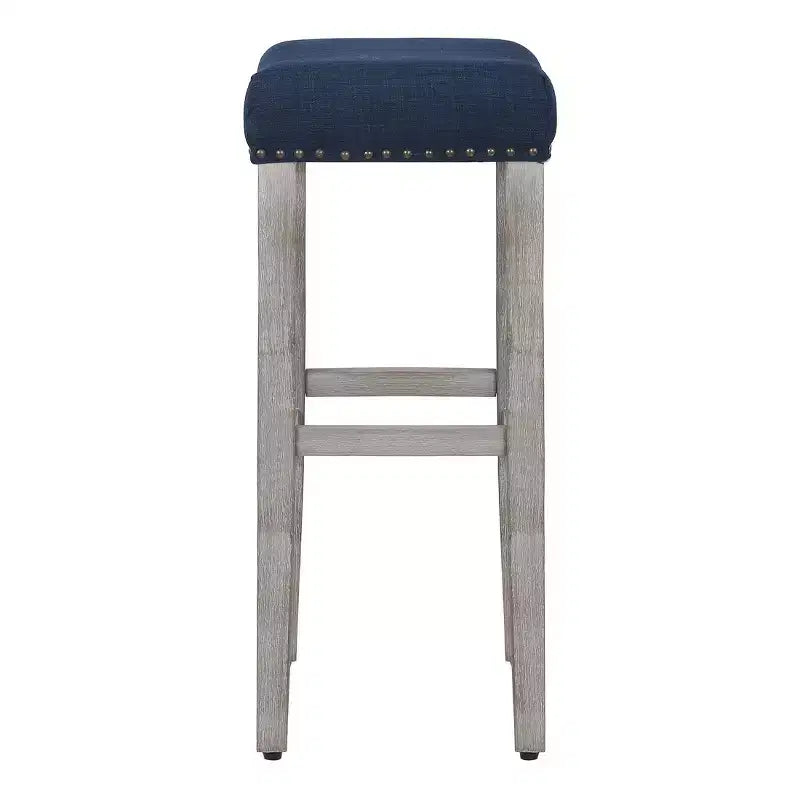 WestinTrends 29 Upholstered Saddle Seat Counter Stool