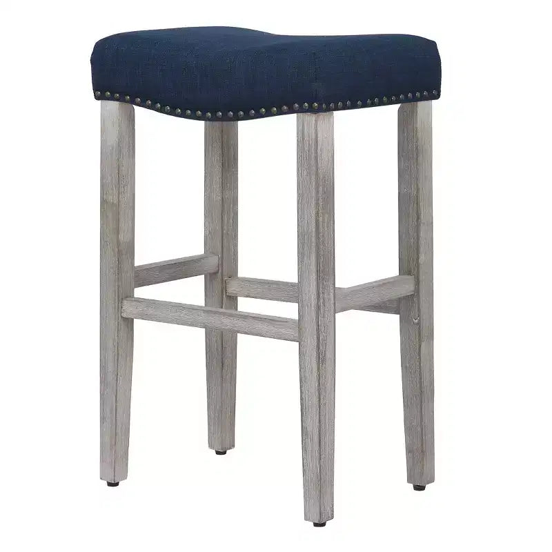 WestinTrends 29 Upholstered Saddle Seat Counter Stool