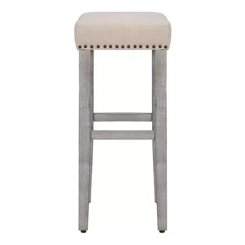 WestinTrends 29 Upholstered Saddle Seat Counter Stool