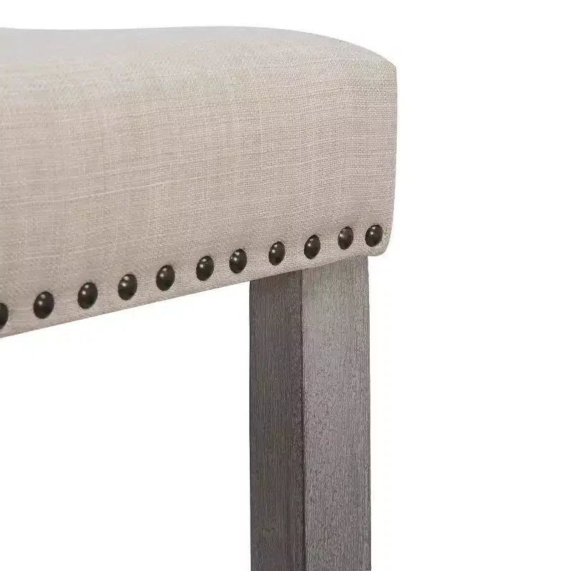 WestinTrends 29 Upholstered Saddle Seat Counter Stool