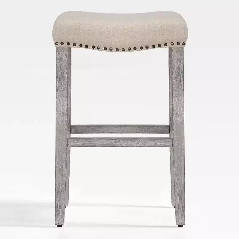 WestinTrends 29 Upholstered Saddle Seat Counter Stool
