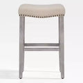 WestinTrends 29 Upholstered Saddle Seat Counter Stool