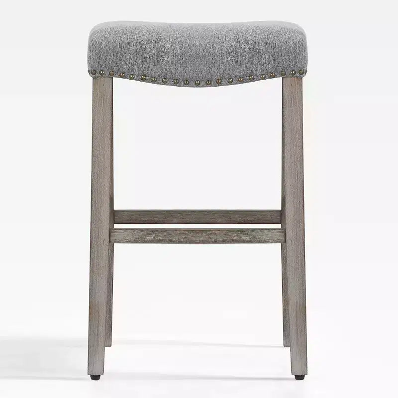 WestinTrends 29 Upholstered Saddle Seat Counter Stool