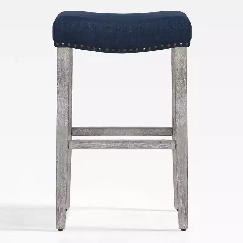 WestinTrends 29 Upholstered Saddle Seat Counter Stool