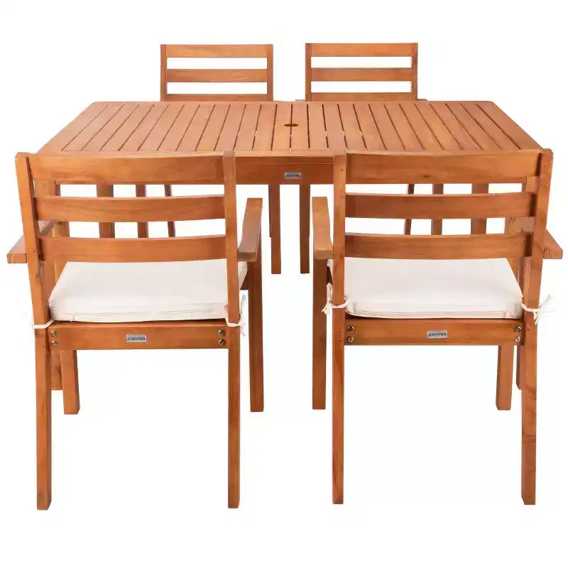 Wilming Dining Set - Indoor/Outdoor - PAT7065 - Natural - Safavieh