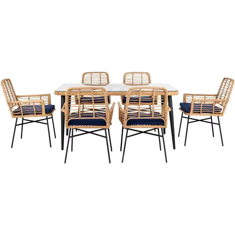 Beson 7 Piece Dining Set - Indoor/Outdoor - PAT9010 - Safavieh