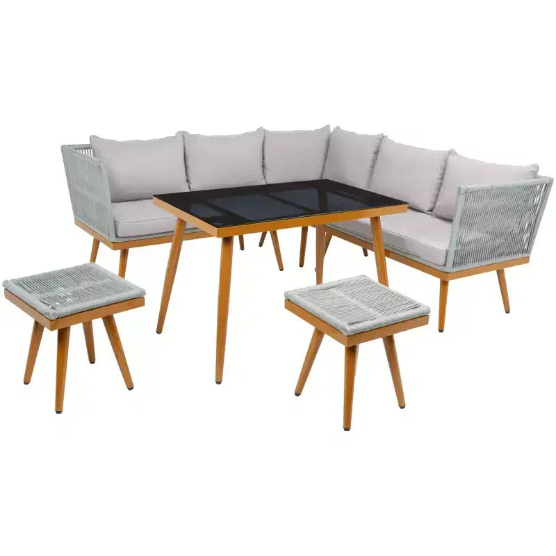 Romlin Outdoor Dining Set - Indoor/Outdoor - PAT7528 - Safavieh