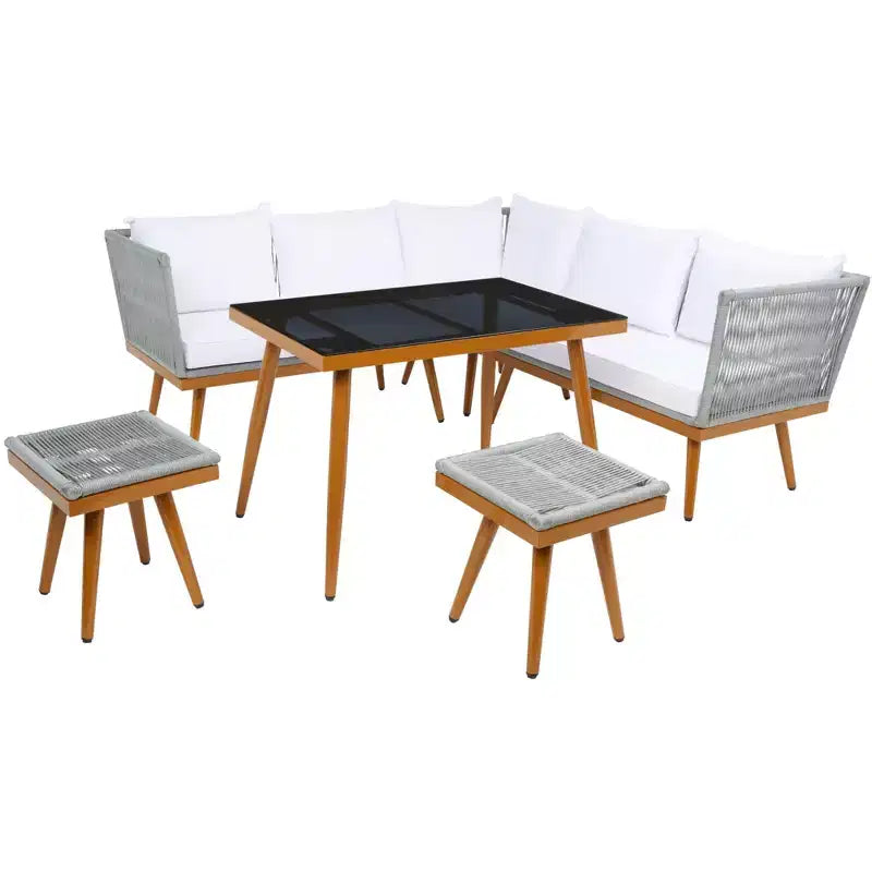 Romlin Outdoor Dining Set - Indoor/Outdoor - PAT7528 - Safavieh