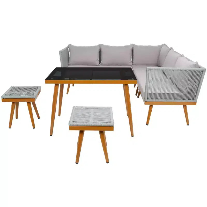 Romlin Outdoor Dining Set - Indoor/Outdoor - PAT7528 - Safavieh