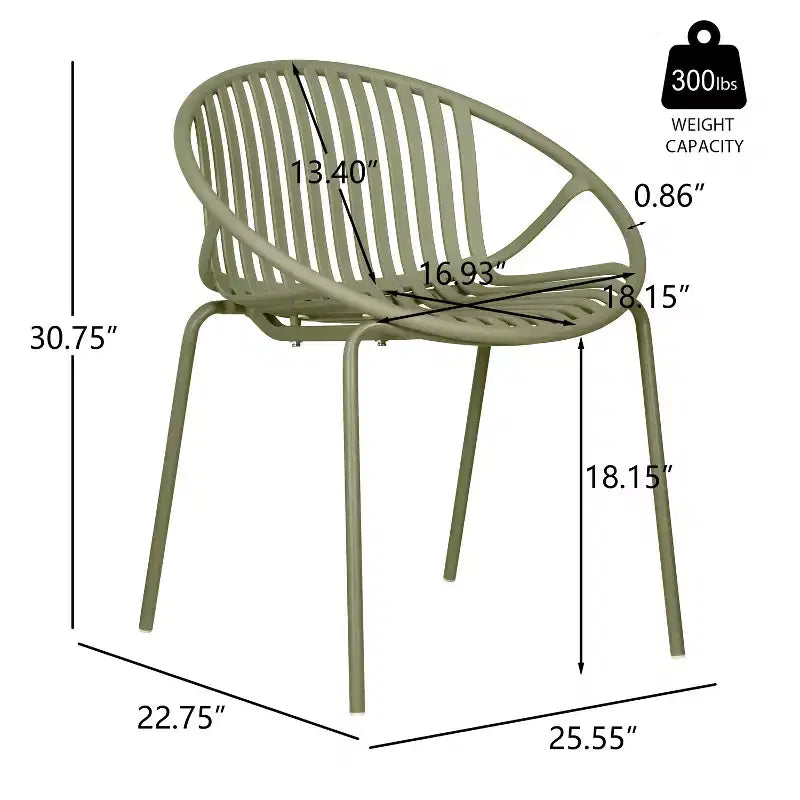 Christopher Knight Home Pablo 7 Piece Outdoor Modern Dining Set with Stackable Chair