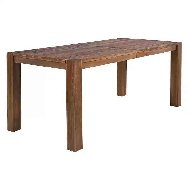 Whisen 7 Piece Acacia Wood Patio Dining Sets Outdoor Dining Set - Seats 6 with Removable Cushions, Outdoor Furniture Set with Umbrella Hole