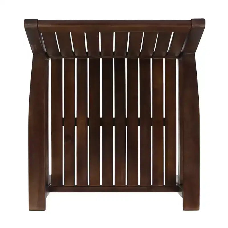 Christopher Knight Home Cassia Outdoor Acacia Wood 7 Piece Dining Set with 69 Dining Table, Dark Brown and White