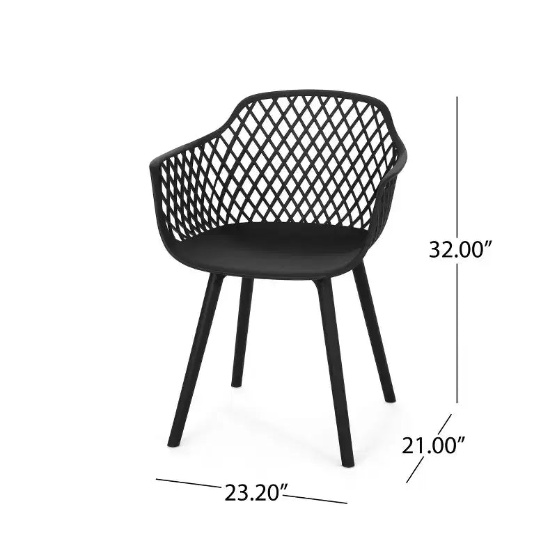 Ensemble de salle à manger d'extérieur 7 pièces Christopher Knight Home Renata en bois d'acacia et résine avec table à manger de 70,25 po, noir/teck