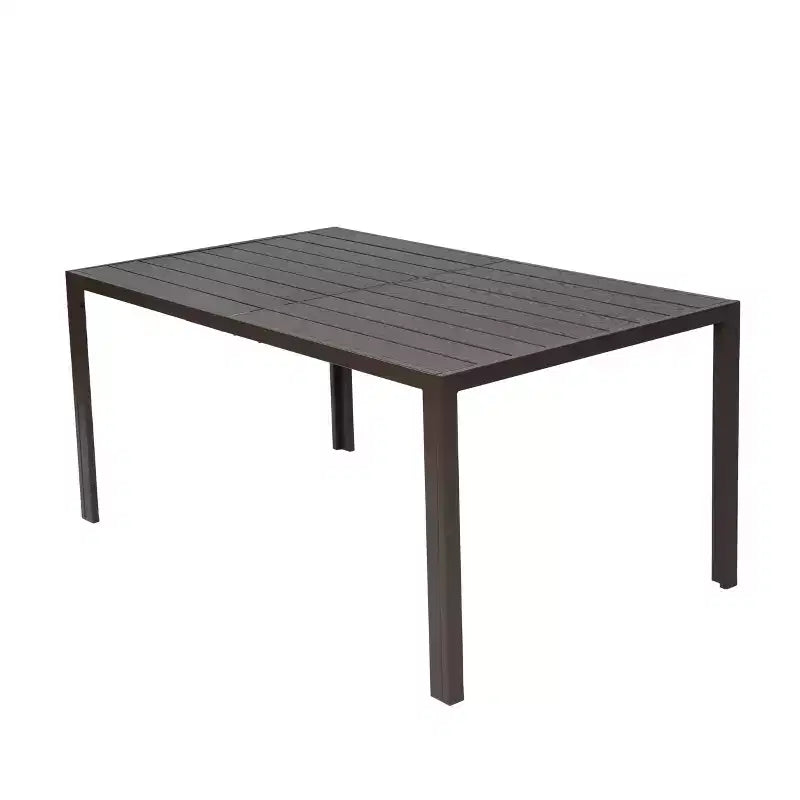 Ensemble de salle à manger d'extérieur GDFStudio Eudora 7 pièces résistant aux intempéries avec 6 chaises en textilène