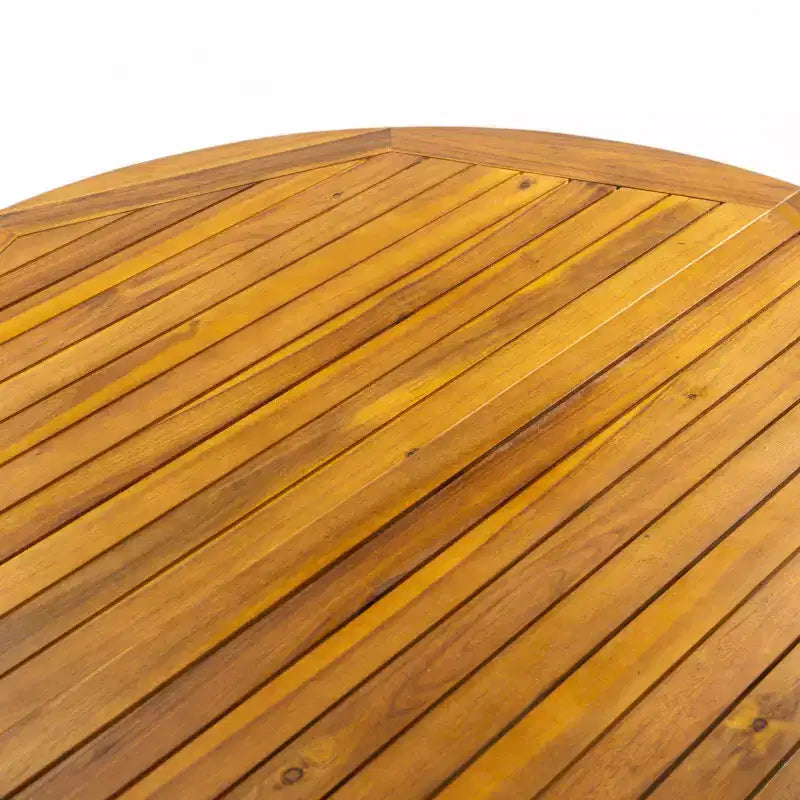 GDFStudio Argo Ensemble repas d'extérieur 5 pièces en bois d'acacia, Teck
