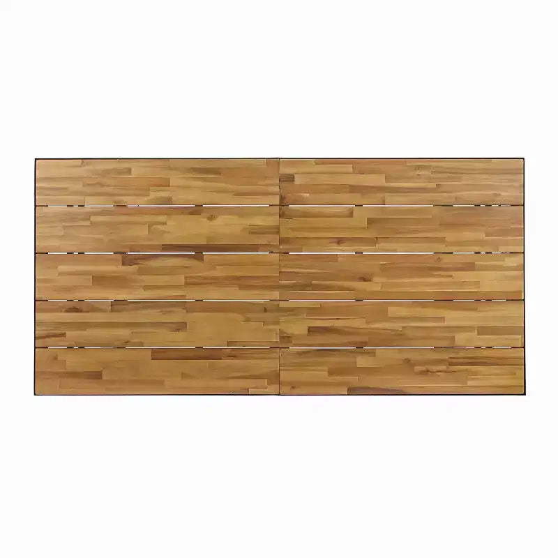 Christopher Knight Home Heron Ensemble de salle à manger 7 pièces en bois d'acacia et osier, teck/brun multiple