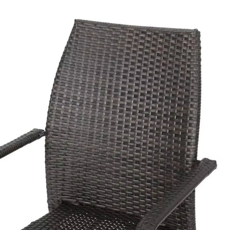 Christopher Knight Home Harbor Outdoor Wicker and Aluminum 7 Piece Dining Set, Multibrown/Brown