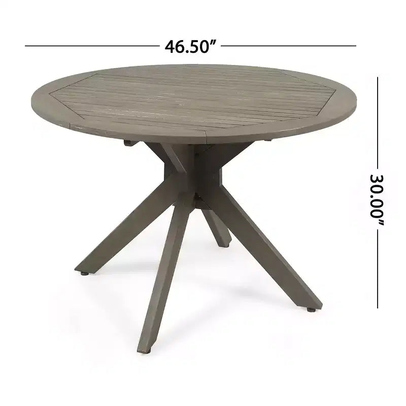 Christopher Knight Home Wes Outdoor Acacia Wood and Wicker 5 Piece Dining Set with Cushion