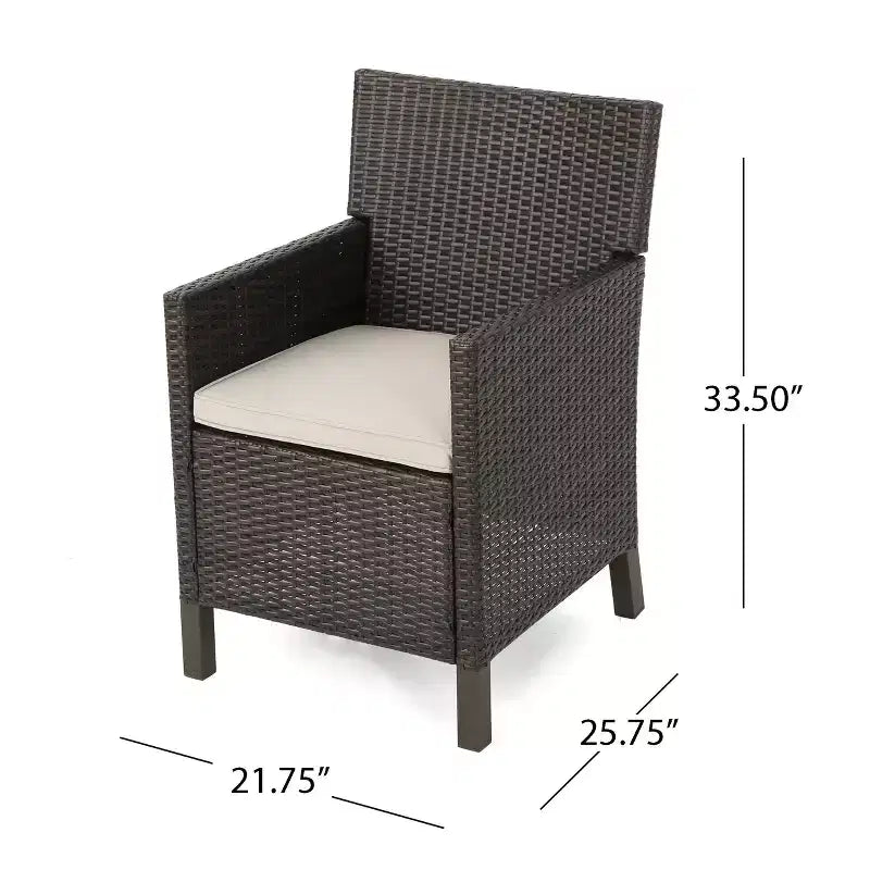 Christopher Knight Home Aisha Outdoor Wicker and Aluminum 6 Piece Dining Set with Bench