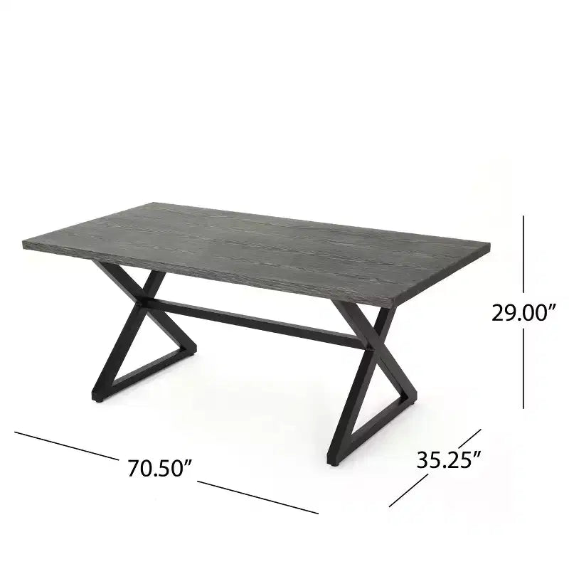 Christopher Knight Home Aisha Outdoor Wicker and Aluminum 6 Piece Dining Set with Bench
