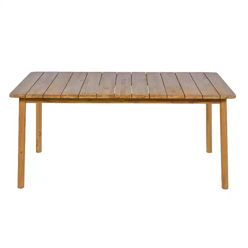 Christopher Knight Home Corin 7 Piece Rustic Outdoor Rattan and Acacia Dining Set with Cushion