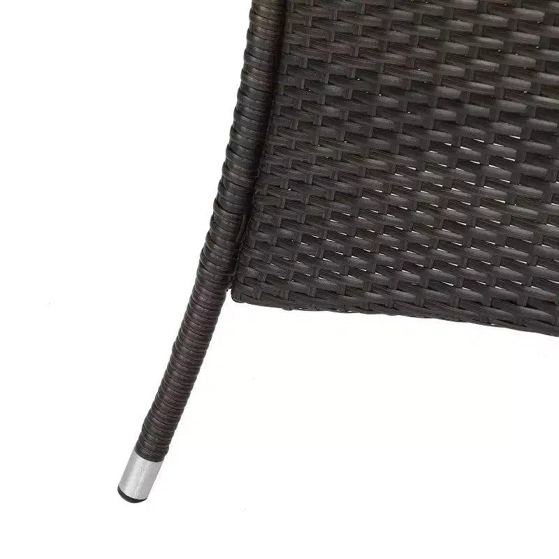 Ensemble de salle à manger d'extérieur 7 pièces en osier avec coussin Christopher Knight Home Thompson