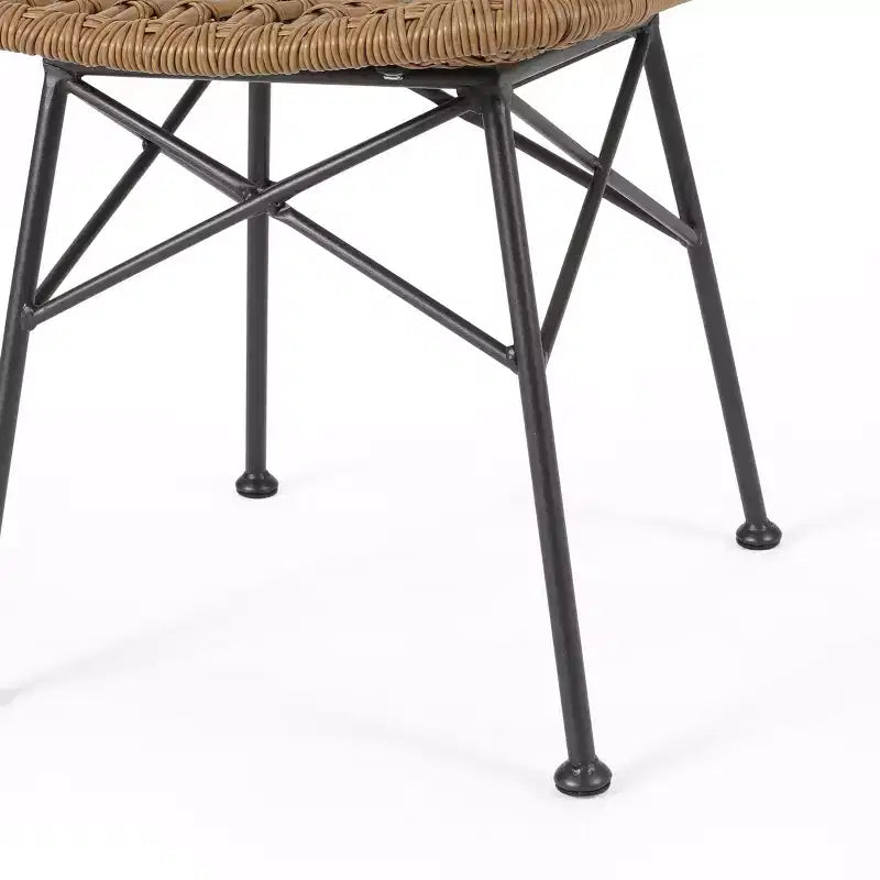 Christopher Knight Home Sawtelle Outdoor Wicker and Acacia Wood 7 Piece Dining Set