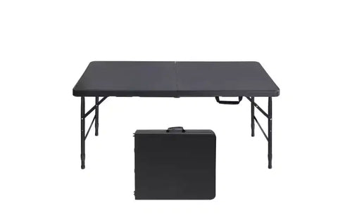 4ft Folding Table,Portable Heavy Duty Plastic Table With Handle,