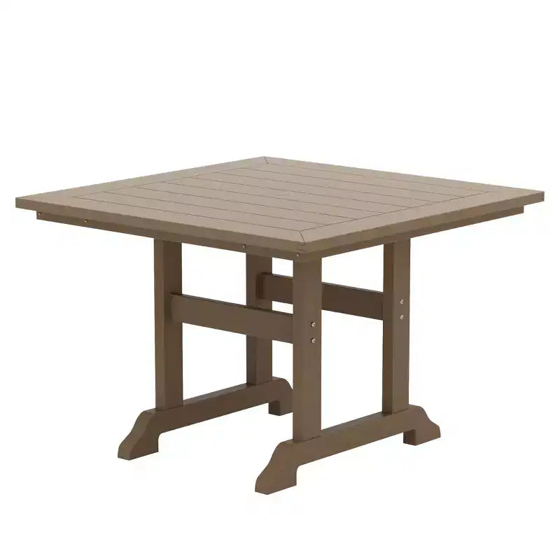 WestinTrends Malibu Ensemble de salle à manger d'extérieur carré 5 pièces en PEHD avec chaises pliantes, blanc