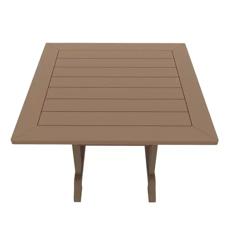WestinTrends Malibu Ensemble de salle à manger d'extérieur carré 5 pièces en PEHD avec chaises pliantes, blanc