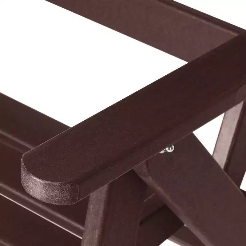 WestinTrends Malibu Ensemble de salle à manger d'extérieur carré 5 pièces en PEHD avec chaises pliantes, blanc
