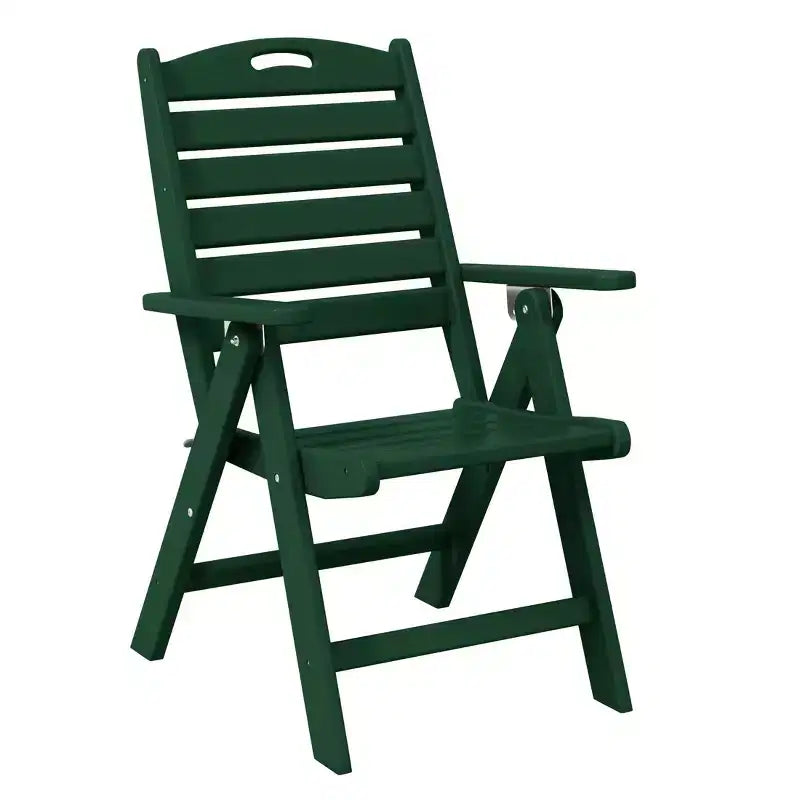 WestinTrends Malibu Ensemble de salle à manger d'extérieur carré 5 pièces en PEHD avec chaises pliantes, blanc