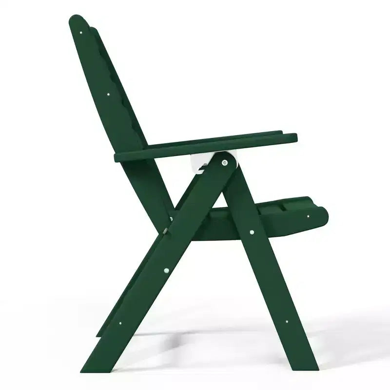 WestinTrends Malibu Ensemble de salle à manger d'extérieur carré 5 pièces en PEHD avec chaises pliantes, blanc