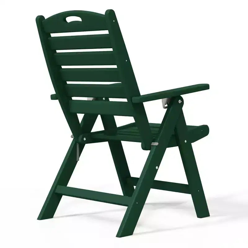 WestinTrends Malibu Ensemble de salle à manger d'extérieur carré 5 pièces en PEHD avec chaises pliantes, blanc