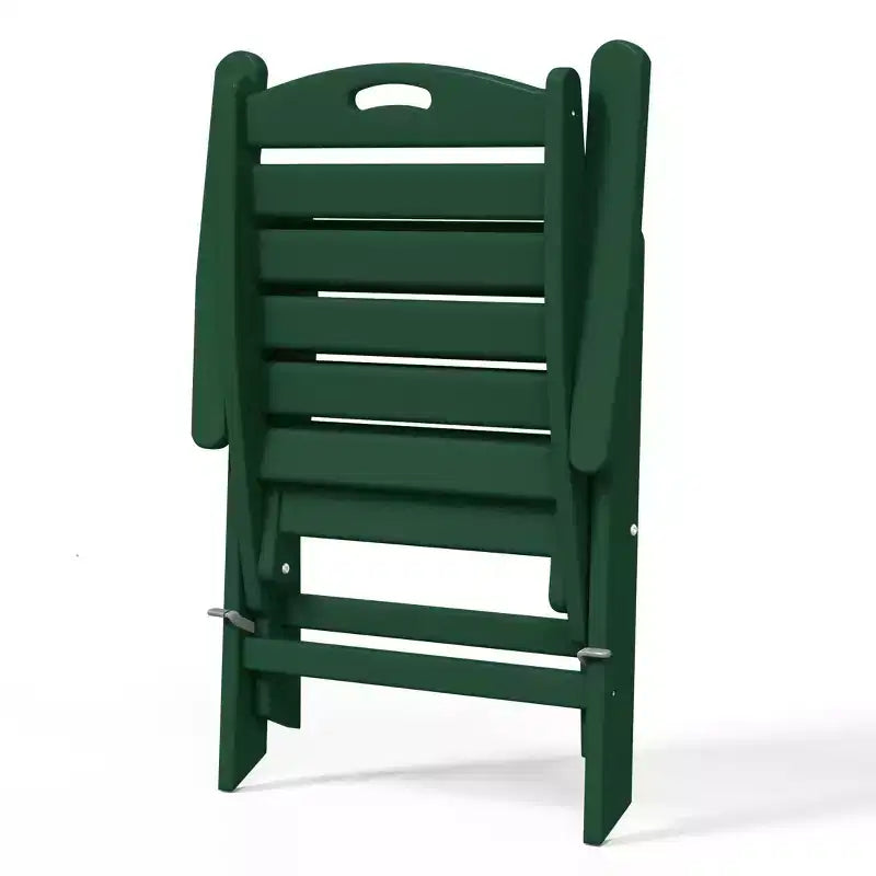 WestinTrends Malibu Ensemble de salle à manger d'extérieur carré 5 pièces en PEHD avec chaises pliantes, blanc
