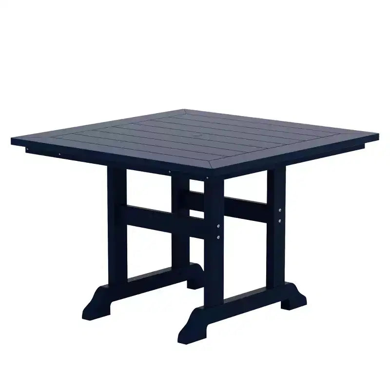 WestinTrends Malibu Ensemble de salle à manger d'extérieur carré 5 pièces en PEHD avec chaises pliantes, blanc