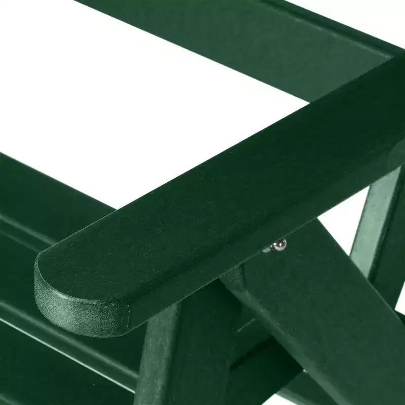 WestinTrends Malibu Ensemble de salle à manger d'extérieur carré 5 pièces en PEHD avec chaises pliantes, blanc