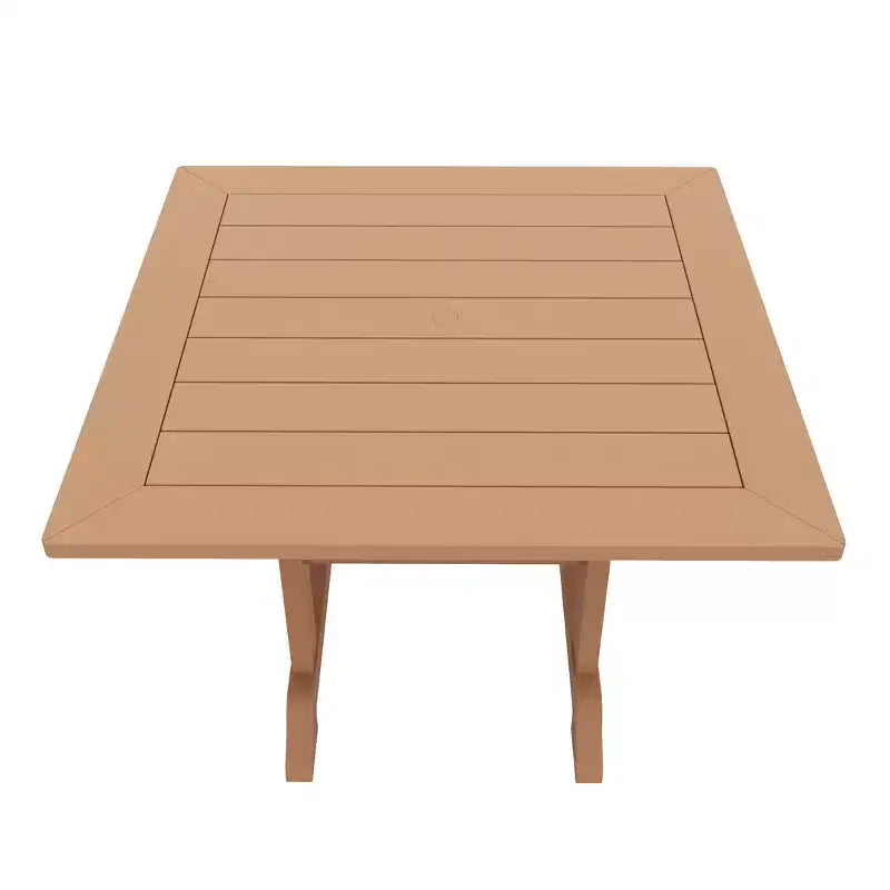 WestinTrends Malibu Ensemble de salle à manger d'extérieur carré 5 pièces en PEHD avec chaises pliantes, blanc